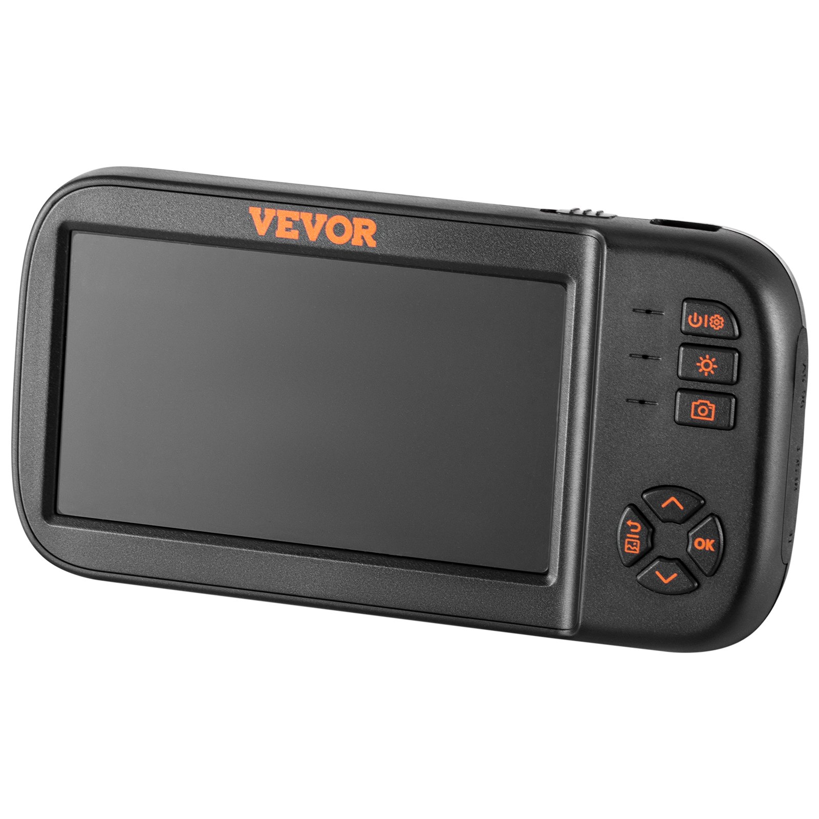 VEVOR endoskopkamera med tre objektiver, 4,5" IPS-skjerm Borescope-inspeksjonskamera med 1080P-objektiv, halvstiv slangekabel, 8 lys, 2860 mAh batteri, vanntett endoskop for auto, vegg, avløp