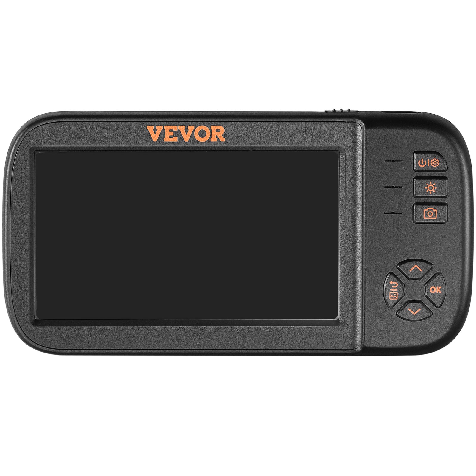 VEVOR endoskopkamera med tre objektiver, 4,5" IPS-skjerm Borescope-inspeksjonskamera med 1080P-objektiv, halvstiv slangekabel, 8 lys, 2860 mAh batteri, vanntett endoskop for auto, vegg, avløp
