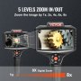 Cameră de inspecție cu lentile triple VEVOR camera video canalizare cu lumină boroscop industrial cu ecran Ips de 5 inchi ecran divizat Hd 8X 1080P