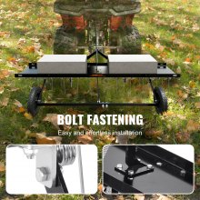 VEVOR Tow Behind Dethatcher, 48-inch Tow Dethatcher with 24 Spring Steel Tines, Lawn Dethatcher Rake for ATV or Mower, Tow Behind Lawn Rake with Lift Handle for Garden Farm Grass