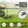 VEVOR Tow Behind Dethatcher, 60-inch Tow Dethatcher with 24 Steel Tines, Lawn Dethatcher Rake for ATV or Mower, Tow Behind Lawn Rake with Lift Handle for Leaves, Pine Needles, and Grass