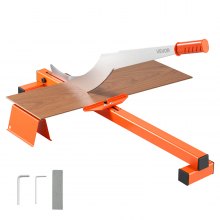 VEVOR 304.8mm Vinyl Floor Cutter, 10mm Thick Laminate Flooring Cutter with Cutting Angle Guide, Rubber Handle, Honing Stone, D2 Steel Blade for Cutting Laminate, Vinyl, Home Renovation