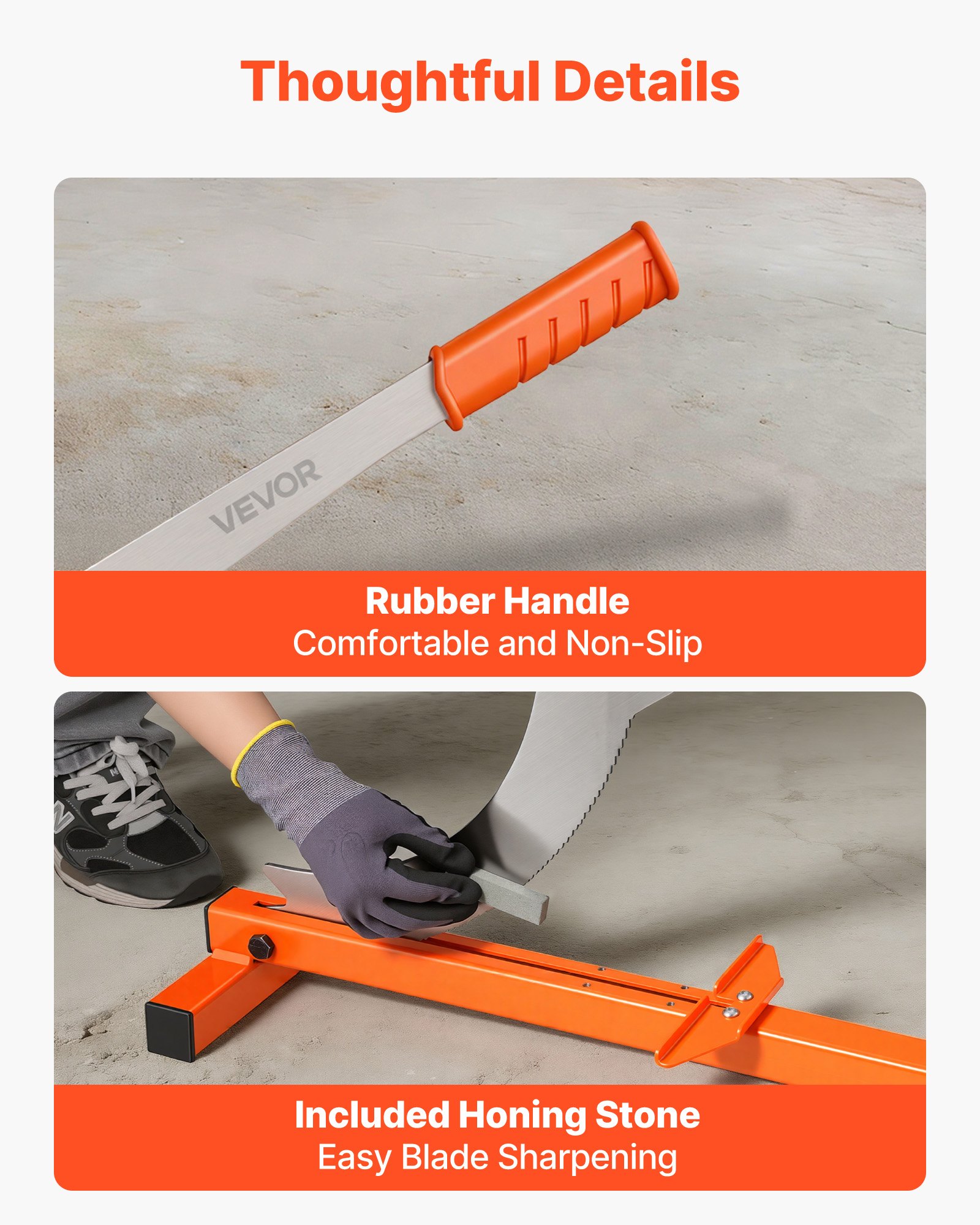 VEVOR 304.8mm Vinyl Floor Cutter, 10mm Thick Laminate Flooring Cutter with Cutting Angle Guide, Rubber Handle, Honing Stone, D2 Steel Blade for Cutting Laminate, Vinyl, Home Renovation