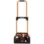 VEVOR Stair Climbing Cart, 54 kg Stair-Climbing Capacity, Portable Folding Trolley Cart with Telescoping Handle, 6 Wheels and 2 Bungee Cords, Stair Climber Dolly for Home, Groceries, Warehouse