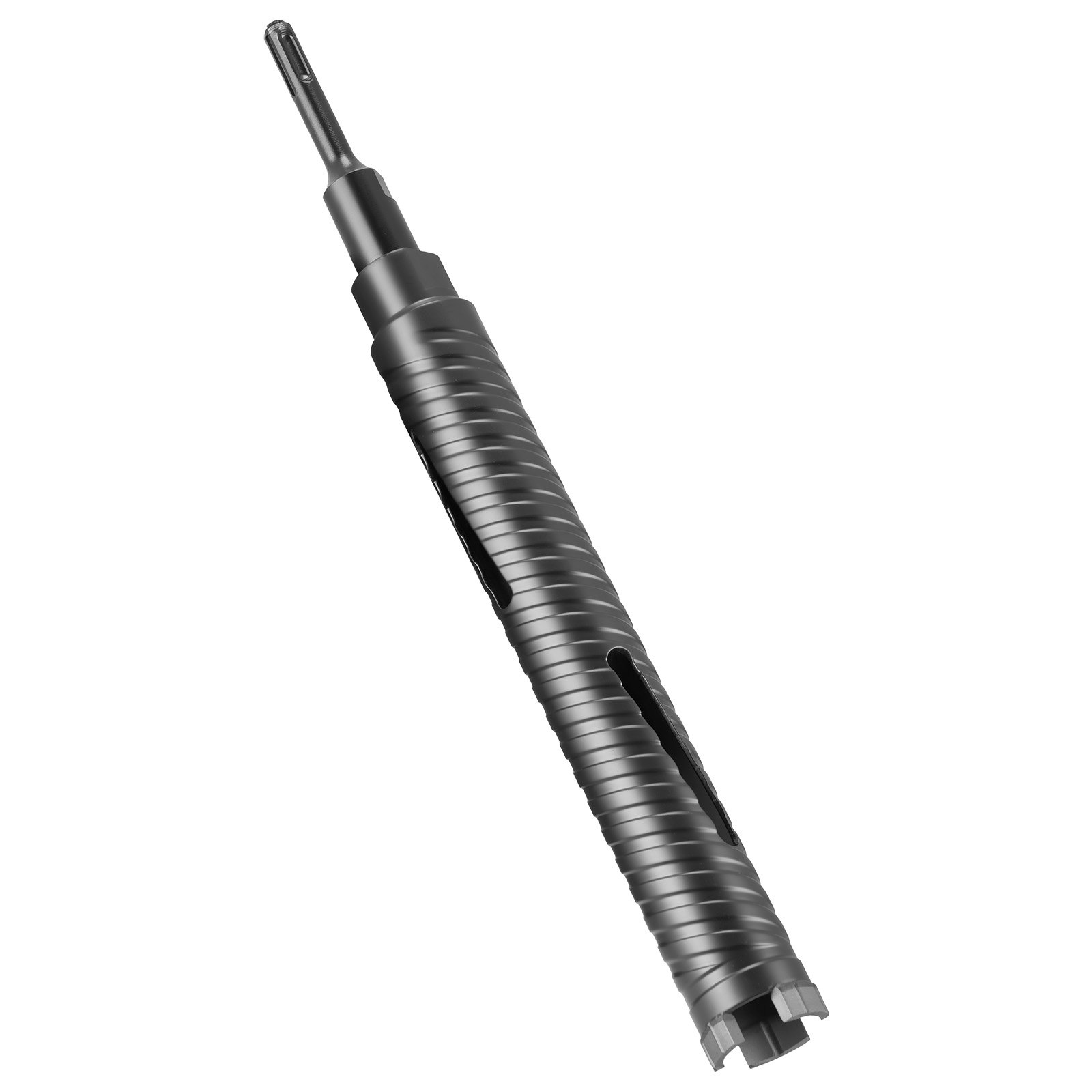 VEVOR Core Drill Bit, 1-1/2 inch Diameter, 9-1/2 inch Drilling Depth, 5/8-11 Internal Thread, Diamond Dry Coring Bit with 3 Adapters, Pilot Drill and Hex Wrench, for Concrete, Red Bricks, and Masonry