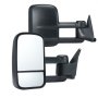 VEVOR Towing Mirrors, Left & Right Pair Set for Chevrolet Silverado (1988-1998)/GMC, Tow Mirror with Plane and Convex Glass, Manual Controlling Telescoping Folding, and Four-Way Adjustment, Black