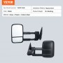 VEVOR towing mirrors for chevrolet silverado (1999-2007 models) in black, replacement method.