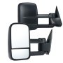 VEVOR Towing Mirrors, Left & Right Pair Set for Chevrolet Silverado (1999-2007)/GMC/Cadillac, Tow Mirror with Plane & Convex Glass, Manual Controlling Telescoping Folding, Four-Way Adjustable, Black