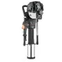 VEVOR Gas Powered T Post Driver, 37.7cc 4-Stroke Engine Efficient Post Pounder with 3 Piling Sleeves, Vibration-Reducing Handle, Heavy Duty Fence Pile Driver for Farm, Orchard, Road Work, Landscaping