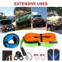 Vevor Winch Recovery Kit Snatch Block Kit With 3 Xtow Straps11pcs Offroad Gear