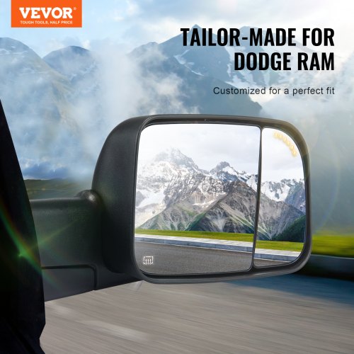 Towing Mirrors for 2009-2018 Dodge Ram 1500, 2010-2018 Ram 2500 3500 Towing Mirrors for 2009-2018 Dodge Ram 1500, 2010-2018 Ram 2500 3500