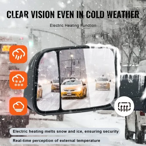 Replacement Passenger Side Towing Mirror Power Glass Power Folding Heated In-Housing Signal Light With Memory With Puddle Light Fits 2013-2018 Ram 2500 - Foto 10