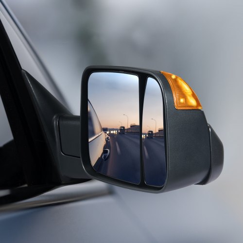 Power Heated Towing Mirrors For Dodge Ram 1500/2500/3500 (2009-2018) - Black, LED Signal, Manual Flip Up