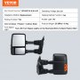 VEVOR towing mirrors for ford f250 f350 f450 f550 with led turn signal lights, heating defrost function.