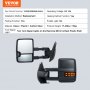 VEVOR towing mirrors for chevrolet silverado, with turn signal lights, heated defrost, and replacement.