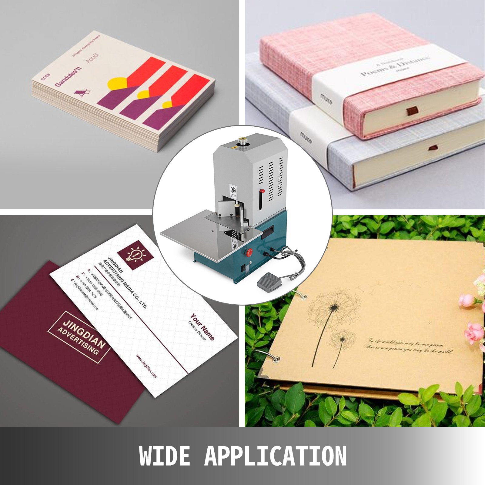 VEVOR Electric Round Corner Machine Heavy Duty Fillet Paper Cutter Machine Round Cornering with 7 Built R3-R6, R8-R10 Fillet Paper Cutter Machine Cutting Name Card