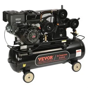 VEVOR 15HP Gas Powered Air Compressor, 30 Gallon Horizontal Air Compressor Tank, 33CFM@115PSI Gas Driven Piston Pump Air Compressed System with 115PSI Max Pressure for Construction Sites Workshop | VEVOR US