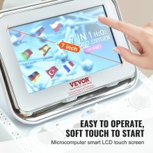 VEVOR – Machine faciale 7 en 1 à hydrogène et oxygène, Machine hydrafaciale professionnelle pour Spa avec écran tactile LCD de 7 pouces