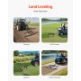 Drag Harrow 66" Width Tow Behind Drag Harrow Steel Gravel Grader ATV UTV