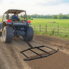 VEVOR Drag Harrow 72" Width Tow Behind Drag Harrow Steel Gravel Grader ATV UTV