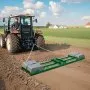 VEVOR Drag Harrow, 8 ft Heavy Duty Tow Behind Drag Harrow with Adjustable Bars & 72 in Chain, Driveway Grader Landscape Rake for ATV, UTV, Tractor, Mower Tow Behind Yard Lawn Leveling Tool