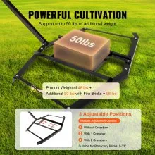 VEVOR Driveway Drag, 66" Width Tow Behind Drag Harrow, Q235 Steel Driveway Grader with Adjustable Bars, Support up to 50 lbs, Driveway Tractor Harrow for ATVs, UTVs, Garden Lawn Tractors