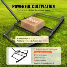 VEVOR Driveway Drag, 74" Width Tow Behind Drag Harrow, Q235 Steel Driveway Grader with Adjustable Bars, Support up to 50 lbs, Driveway Tractor Harrow for ATVs, UTVs, Garden Lawn Tractors