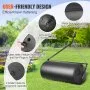 VEVOR Tow Behind Lawn Roller, 400lbs Sand/Water Filled Yard Roller, LLDPE Drum and Steel Frame Sod Roller with Easy-turn Plug, Tow Behind a Tractor or ATV for Lawn, Garden, Farm, Park, Black
