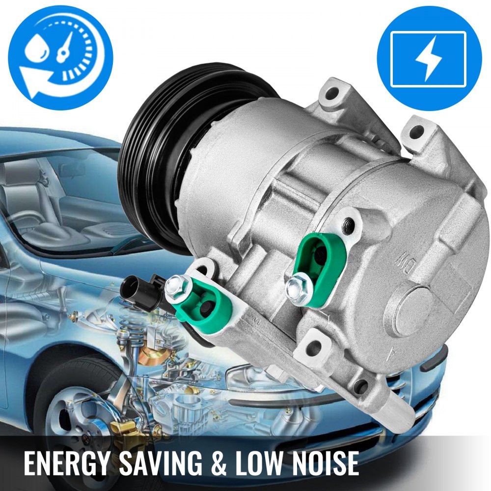 VEVOR CO 10980C Universal Air Conditioner AC Compressor 2007 2008 2009 2010 For Kia Rio Rio5 1.6L 2006-2011 97371 977011G010
