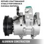 VEVOR CO 10980C Universal Air Conditioner AC Compressor 2007 2008 2009 2010 For Kia Rio Rio5 1.6L 2006-2011 97371 977011G010