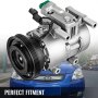 VEVOR CO 10980C Universal Air Conditioner AC Compressor 2007 2008 2009 2010 For Kia Rio Rio5 1.6L 2006-2011 97371 977011G010