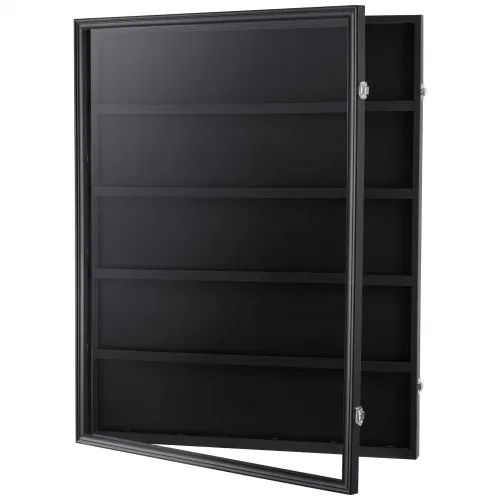 VEVOR 35 Graded Sports Card Display Case, 24.3x30.5x2.1 in/61.7x77.5x5.3 cm, Baseball Card Display Frame with 98% UV Protection Clear View PC Glass, Lockable Wall Cabinet for Football Basketball Hockey Trading Card | VEVOR 35 Graded Sports Card Display Case, 24.3x30.5x2.1 in/61.7x77.5x5.3 cm, Baseball Card Display Frame with 98% UV Protection Clear View PC Glass, Lockable Wall Cabinet for Football Basketball Hockey Trading Card |