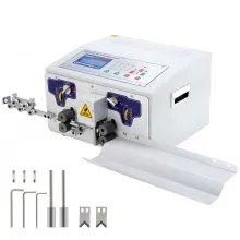 VEVOR Automatic Wire Stripper Machine 300W, Computerized Wire Stripping and Peeling Machine, Wire Stripping Tool with Straightener and Collection Plate for 0.1-10 Square Millimeters Wires