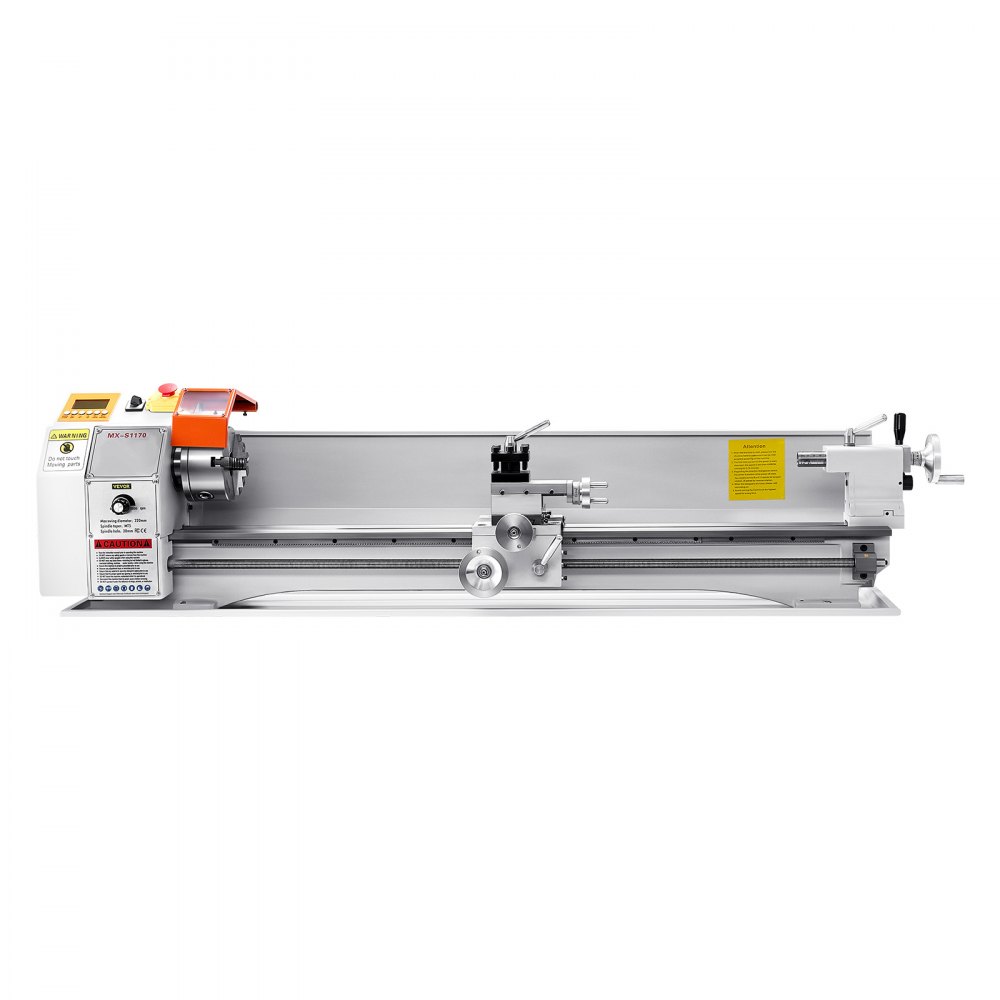 VEVOR Metal Lathe Machine, 220 x 1000 mm(8.7 x 39 in), Precision Bench Power Metal Lathe, Automatic Feed, 0-2500 RPM Variable Speed, 1250W Brushless Motor, for Processing Precision Parts Soft Metals Wood Plastics