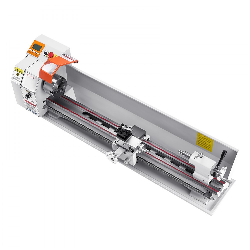 VEVOR Metal Lathe Machine, 220 x 1000 mm(8.7 x 39 in), Precision Bench Power Metal Lathe, Automatic Feed, 0-2500 RPM Variable Speed, 1250W Brushless Motor, for Processing Precision Parts Soft Metals Wood Plastics