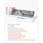 VEVOR Metal Lathe Machine, 220 x 1000 mm(8.7 x 39 in), Precision Bench Power Metal Lathe, Automatic Feed, 0-2500 RPM Variable Speed, 1250W Brushless Motor, for Processing Precision Parts Soft Metals Wood Plastics