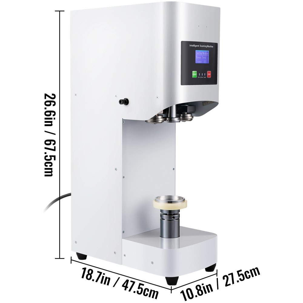 VEVOR Automatic Desktop Electric Cans Capping Machine Dried Fruit Tin Sealer