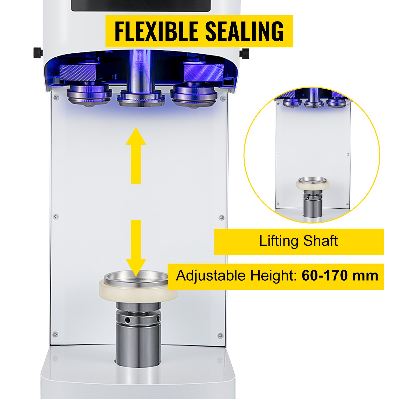 VEVOR Automatic Desktop Electric Cans Capping Machine Dried Fruit Tin Sealer