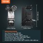 VEVOR Fully Automatic Cup Sealing Machine, 500-650 Cups/H, Cup Sealer Machine for 180 mm Tall & 90/95 mm Cup, Electric Tea Sealer with Digital Control LCD Panel for Bubble Milk Tea Coffee, Black