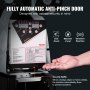 VEVOR helautomatisk koppförslutningsmaskin, 500-650 koppar/h, koppförseglingsmaskin för 190 mm lång & 90/95 mm kopp, elektrisk Boba teförsegling med digital kontroll LCD-panel för Bubble Milk Tea Coffee, svart