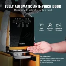 VEVOR Fully Automatic Cup Sealing Machine, 500-650 Cups/H, Cup Sealer Machine for 190 mm Tall & 90/95 mm Cup, Electric Tea Sealer with Digital Control LCD Panel for Bubble Milk Tea Coffee, Gold