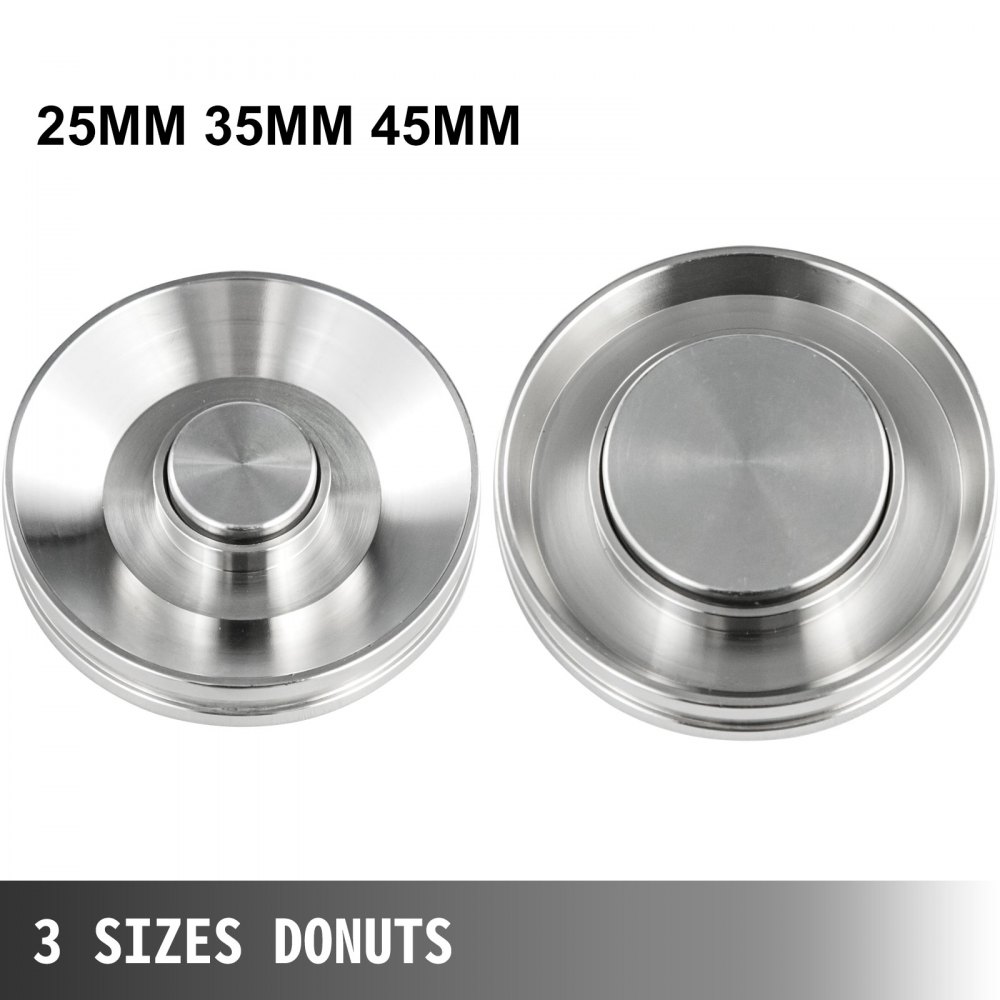 VEVOR Automatic Doughnut Maker Machine 2 Rows Automatic Donut Maker 7L Hopper Commercial Donut Maker with 3 Sizes Molds Commercial Donut Maker Machine 304 Stainless Steel Automatic Donut Machine