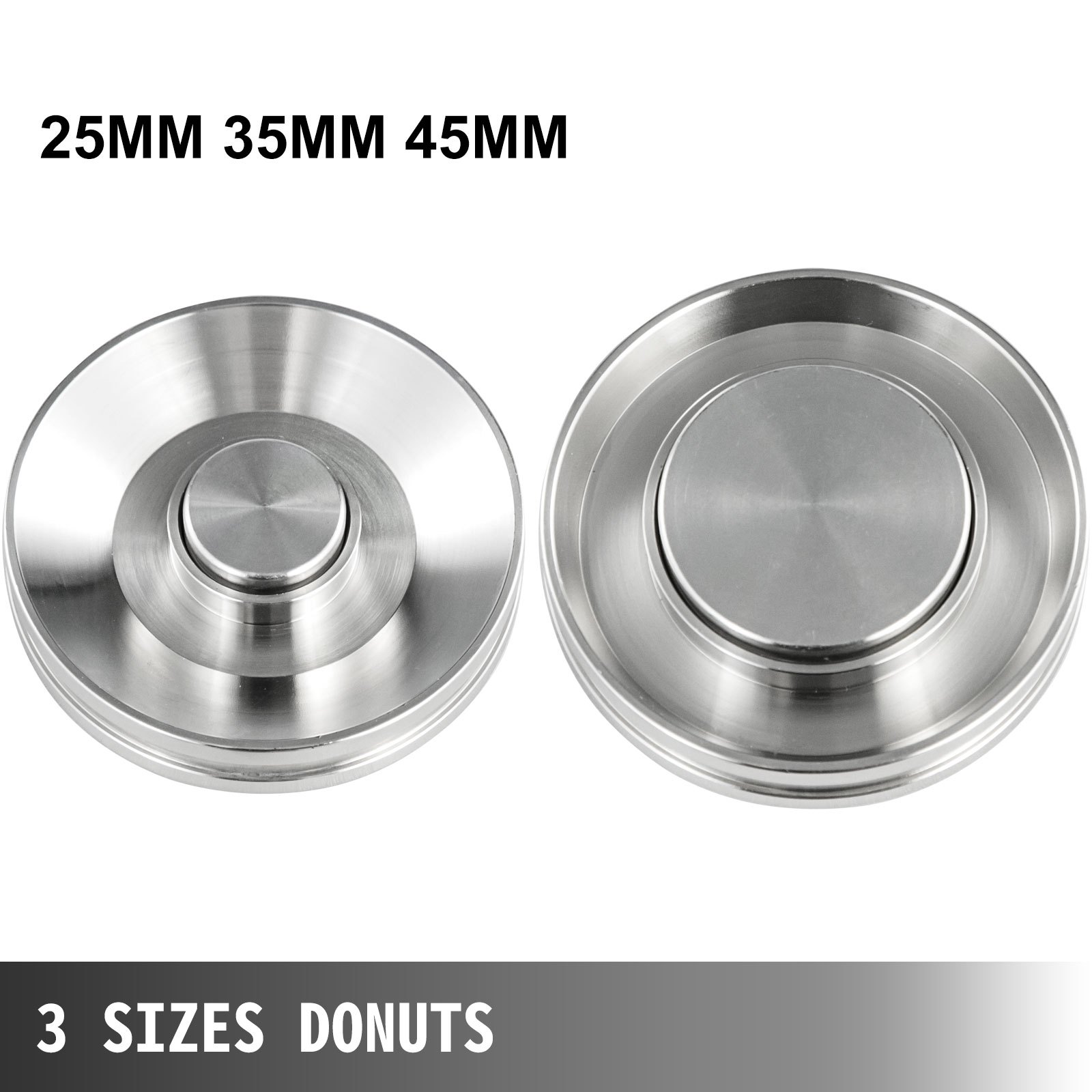 VEVOR Automatic Doughnut Maker Machine 2 Rows Automatic Donut Maker 7L Hopper Commercial Donut Maker with 3 Sizes Molds Commercial Donut Maker Machine 304 Stainless Steel Automatic Donut Machine