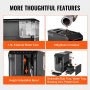 Automatic Espresso Machine 20Bar w/ Frother Steam Wand & 15 Grinding Level