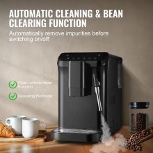 Automatic Espresso Machine 20Bar w/ Frother Steam Wand & 15 Grinding Level