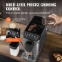 Máquina de café expresso totalmente automática VEVOR 20 barras com bocal e moedor de leite automático