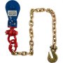 VEVOR 2ton Snatch Block with Chain, 4400 lbs Capacity Snatch Rigging Block, 3'' Single Sheave Block with Swivel Hook, G70 Chain, Fit 3/8'' Wire Cable Heavy Duty for Pulling Wrecker Roll Back Recovery