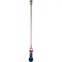 VEVOR 2ton Snatch Block with Chain, 4400 lbs Capacity Snatch Rigging Block, 3'' Single Sheave Block w/Swivel Hook, G70 Chain, Fit 3/8'' Wire Cable Heavy Duty for Pulling Wrecker Roll Back Recovery