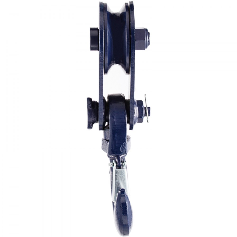 Vevor 2ton Snatch Block With Hook Snatch Rigging Blocks 4400lbs 3'' Sheave Blue
