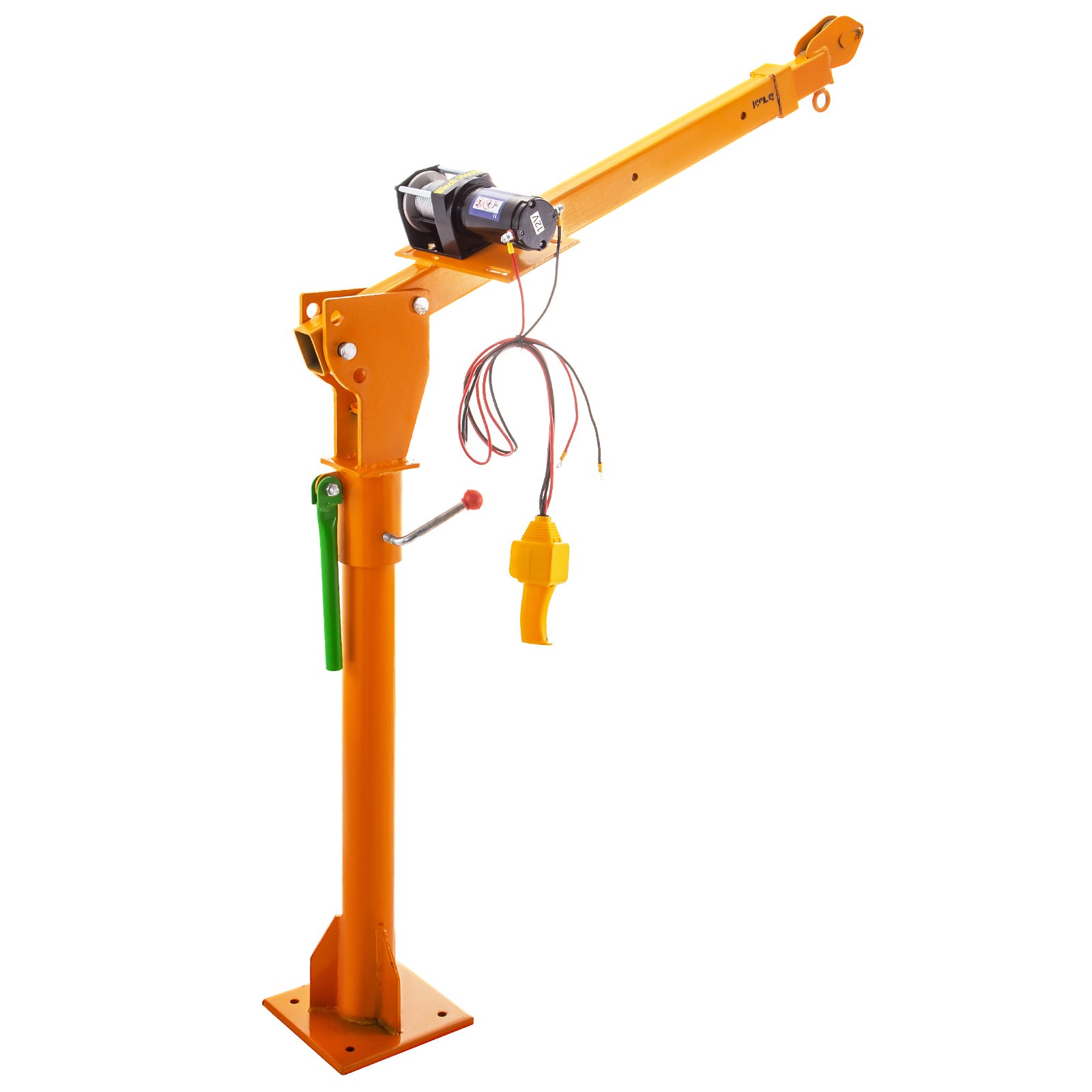 500KG Davit Crane Swivel Electric Winch 12V Heavy Duty Lifting Home Decoration